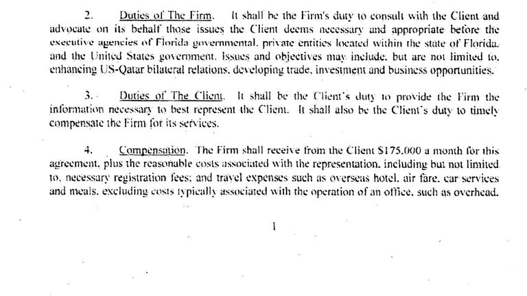 الوثائق كشفت اتفاقيات بين قطر وشركة أمريكية