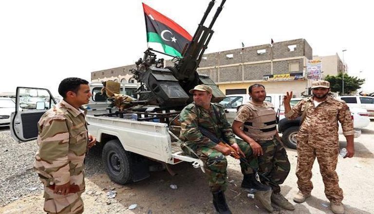 عناصر تابعة للجيش الليبي