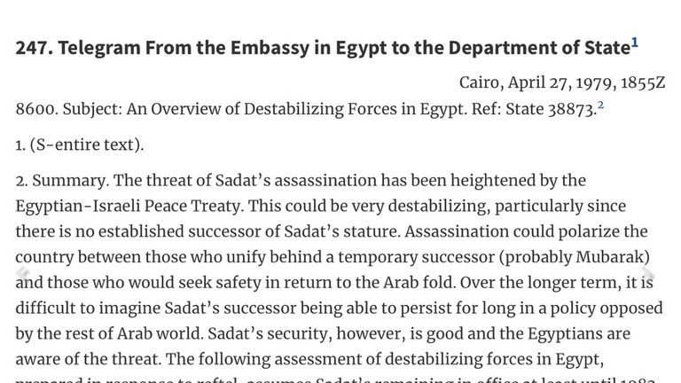 الرئيس المصري الراحل أنور السادات