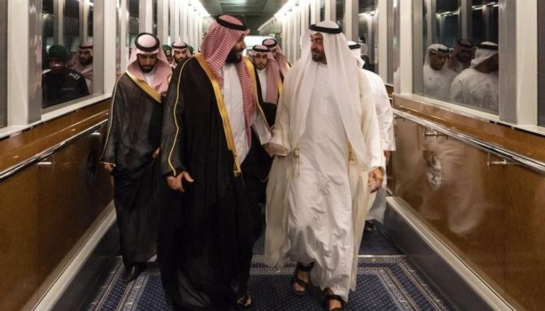 ولي العهد السعودي يستقبل الشيخ محمد بن زايد آل نهيان