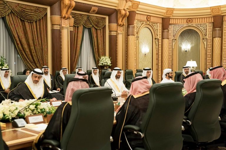 اجتماع بين الشيخ محمد بن زايد آل نهيان والأمير محمد بن سلمان