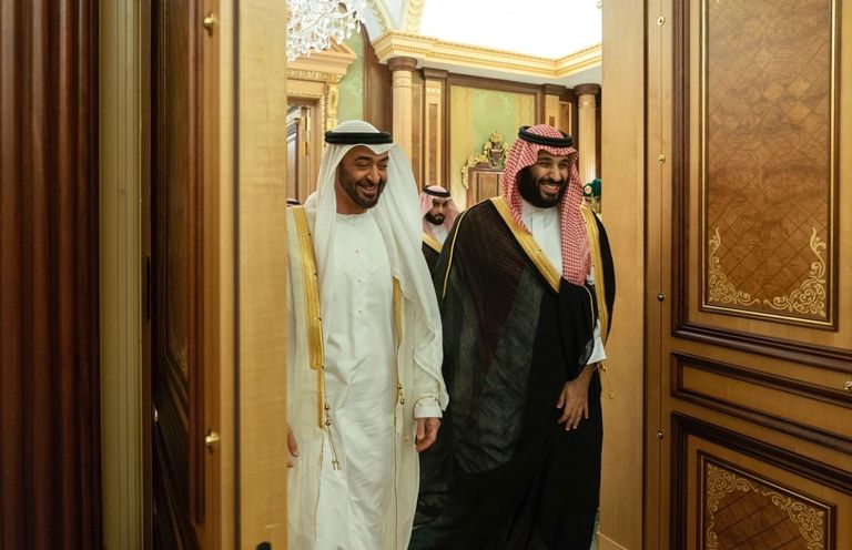 اجتماع بين الشيخ محمد بن زايد آل نهيان والأمير محمد بن سلمان