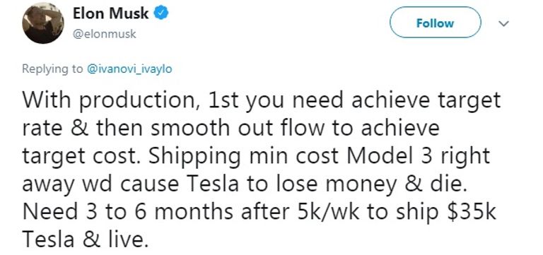 إليون ماسك يكشف عن سعر وموعد طرح النسخة الجديدة من تيسلا 3