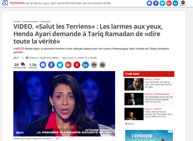 طارق رمضان وهيندا عياري