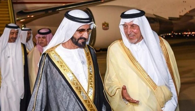 الشيخ محمد بن راشد يصل إلى السعودية