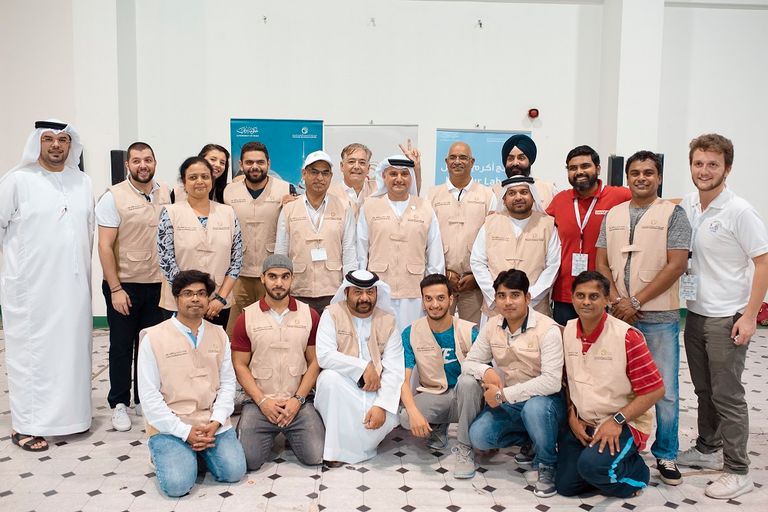 جانب من فعاليات مبادرة "يستاهلون" التابعة لهيئة تنمية المجتمع بدبي