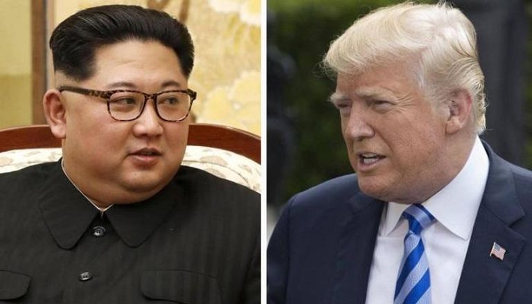 الرئيس الأمريكي دونالد ترامب وزعيم كوريا الشمالية كيم جونج أون
