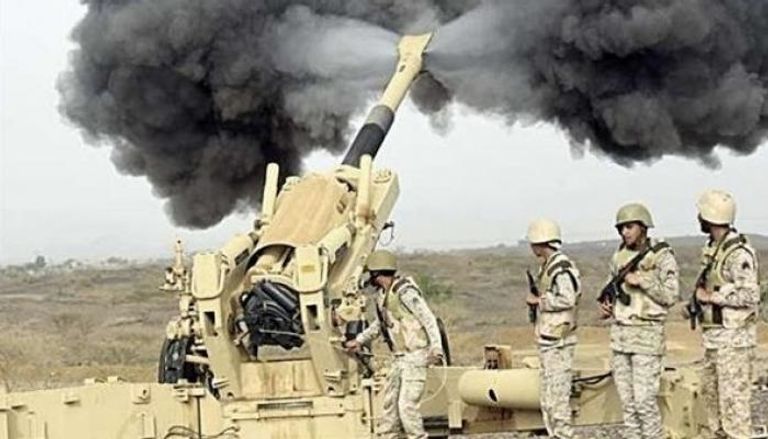 مدفعية التحالف العربي تدمر تحصينات الحوثي