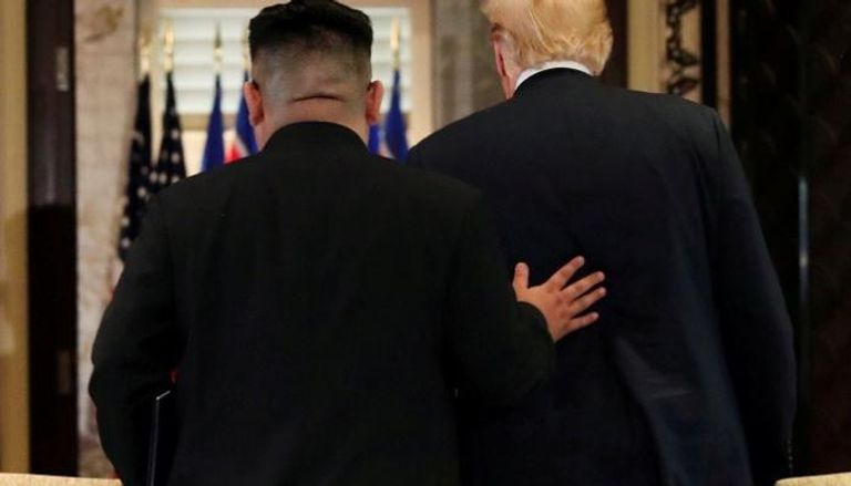 الرئيس الأمريكي ونظيره الكوري الشمالي