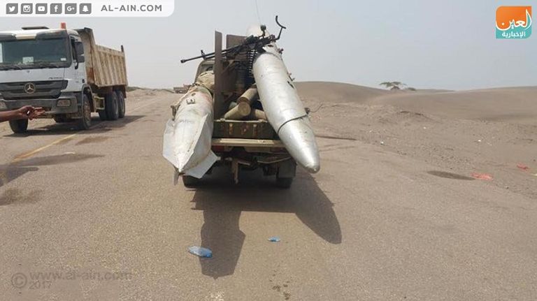 صواريخ الحوثي الإيرانية في قبضة المقاومة اليمنية في الحديدة