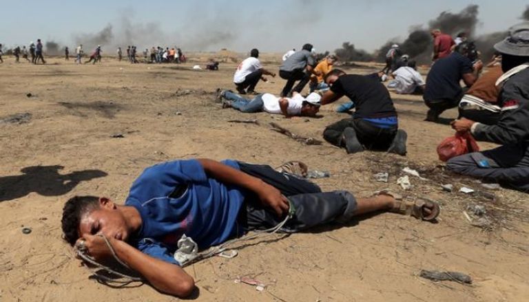 الاحتلال الإسرائيلي استخدم العنف القاتل مع مسيرات سلمية في قطاع غزة