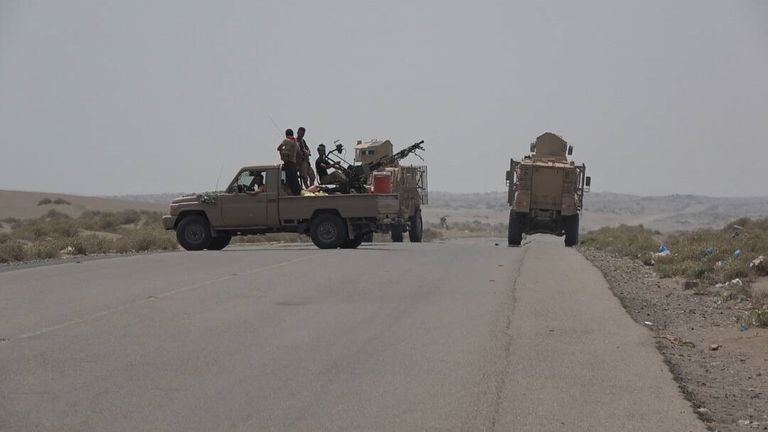 جانب من القوات اليمنية المشاركة في معركة الحديدة قوات تابعة للجيش اليمني- أرشيفية