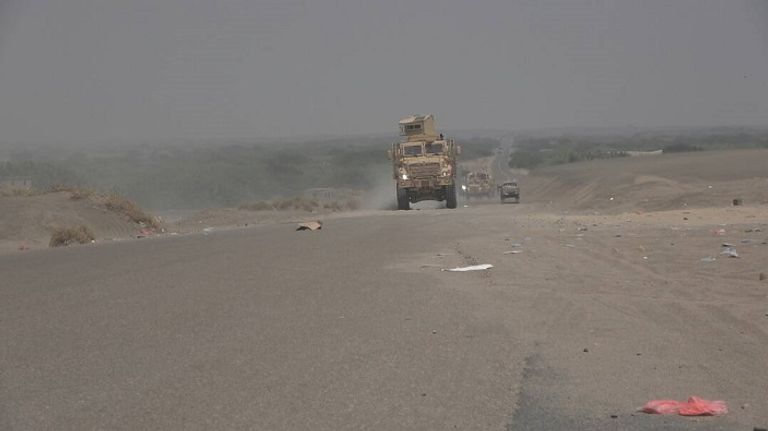 جانب من القوات اليمنية المشاركة في معركة الحديدة قوات تابعة للجيش اليمني- أرشيفية