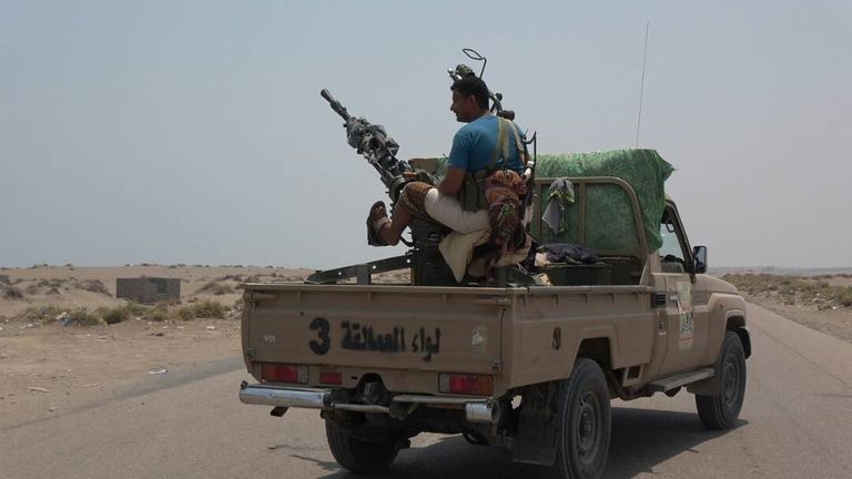 قوات تابعة للمقاومة اليمنية