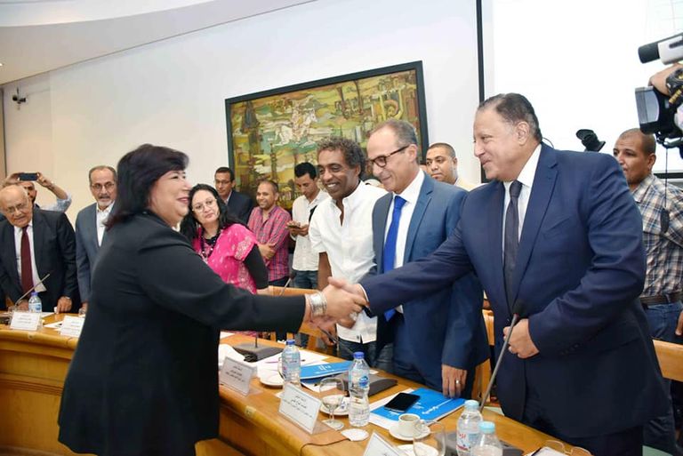 جانب من إعلان أسماء الفائزين بجوائز الدولة التقديرية