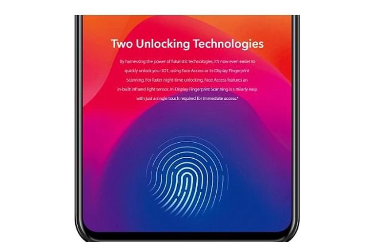 "فيفو" تسبق أبل وسامسونج في خاصية الماسح الضوئي لبصمة الإصبع