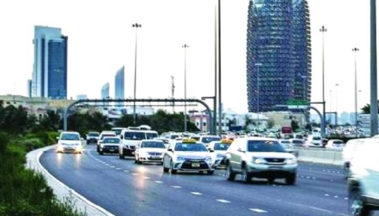 طرقات في العاصمة الإماراتية أبوظبي