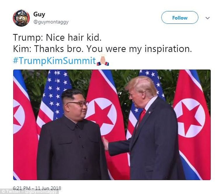 ترامب وكيم تبادلا قصة الشعر على تويتر