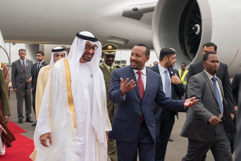 الشيخ مــحمد بن زايد آل نهيان يصل إلى أديس أبابا في زيارة رسمية