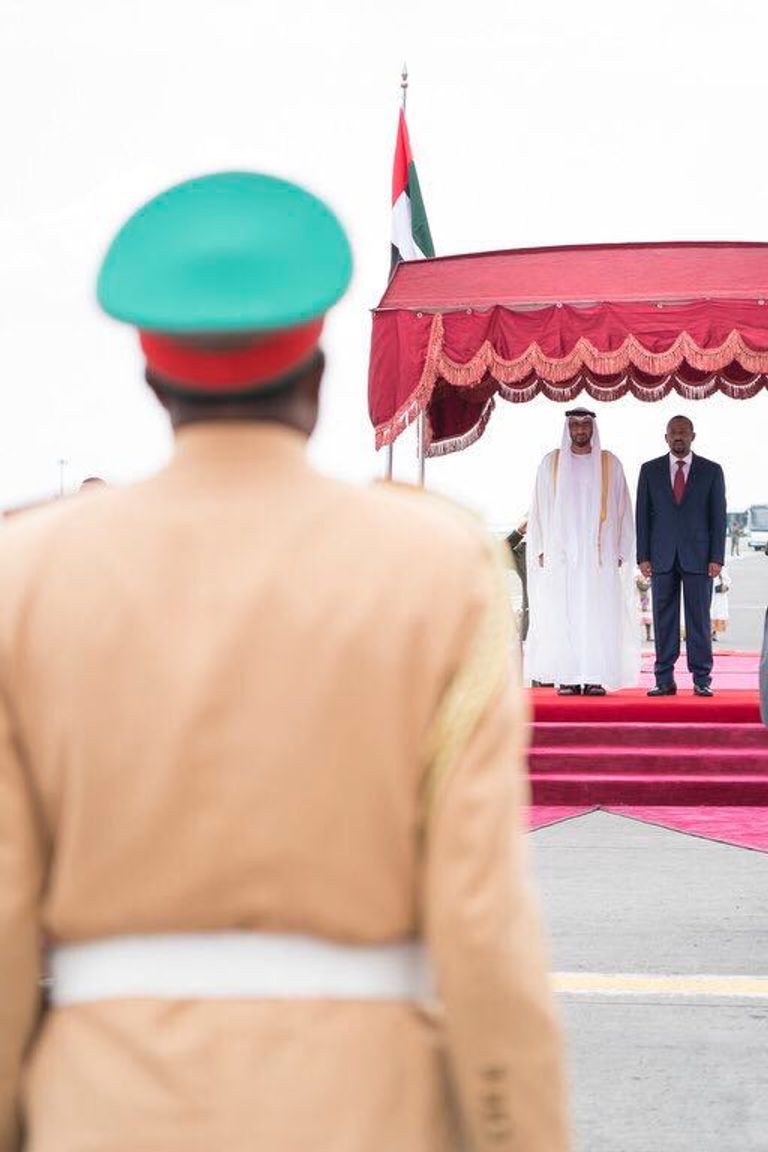 الشيخ مــحمد بن زايد آل نهيان يصل إلى أديس أبابا في زيارة رسمية