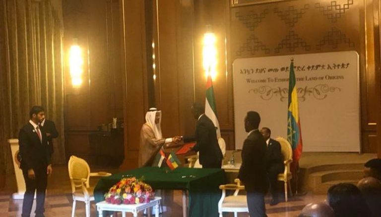 توقيع اتفاقيات بين الإمارات وإثيوبيا على هامش زيارة ولي عهد أبوظبي لإثيوبيا