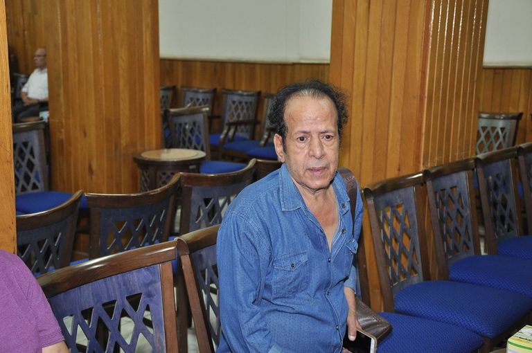 ماجد المصري وسليمان عيد ومحمد عبدالحافظ في عزاء ماهر عصام