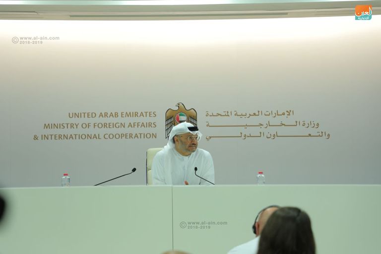 وزير الدولة الإماراتي للشؤون الخارجية الدكتور أنور قرقاش وزير الدولة الإماراتي للشؤون الخارجية الدكتور أنور قرقاش