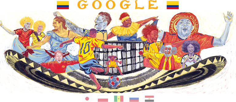 جوجل يحتفل بفعاليات كأس العالم