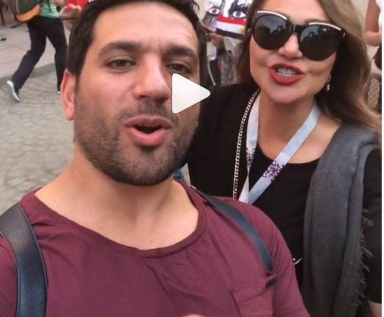 نجوم الفن يشجعون منتخب مصر في روسيا