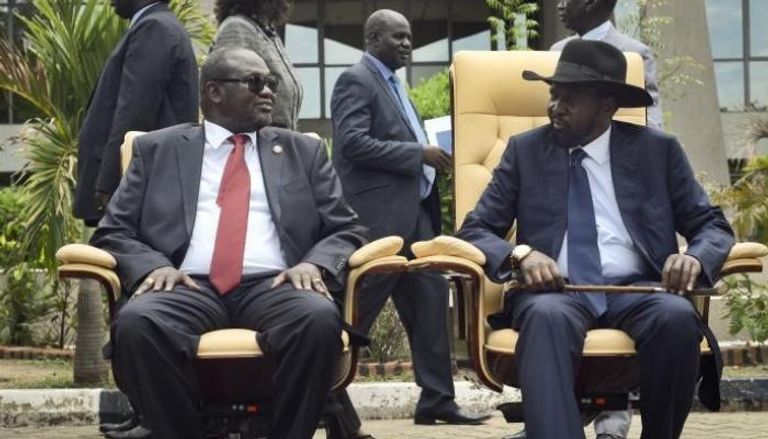 رئيس جنوب السودان سلفا كير ونائبه السابق رياك مشار -أرشيفية