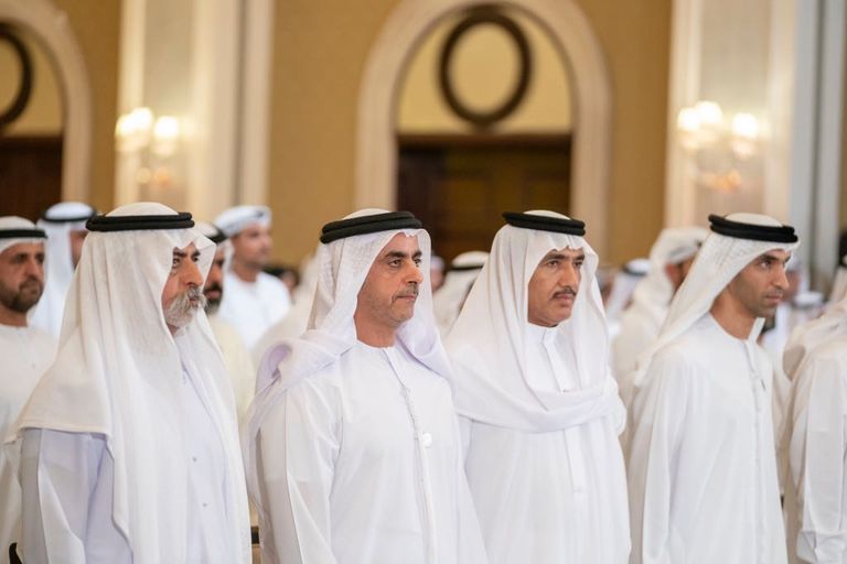 جانب من حفل تكريم المشاركين في مجالس وزارة الداخلية الإماراتية