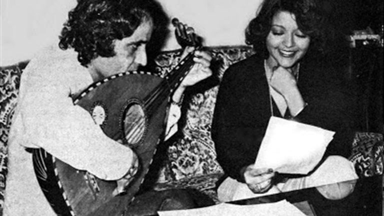 مع بليغ حمدي سميرة سعيد تكتب خواطرها بعد الستين