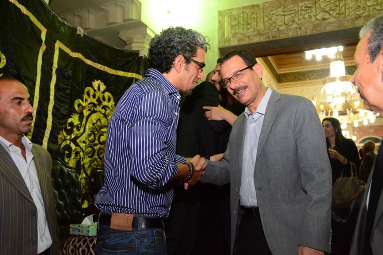 النجمة المصرية بشرى تعزي أبو في وفاة والده