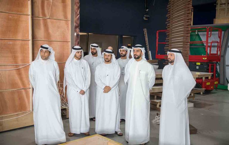 الشيخ سلطان بن أحمد القاسمي يزور "قناة الشرقية"