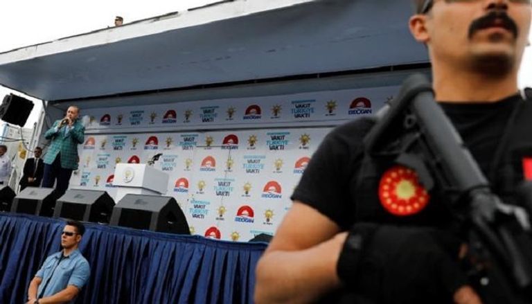 مؤتمر انتخابي لأردوغان وسط إجراءات تأمين مشددة