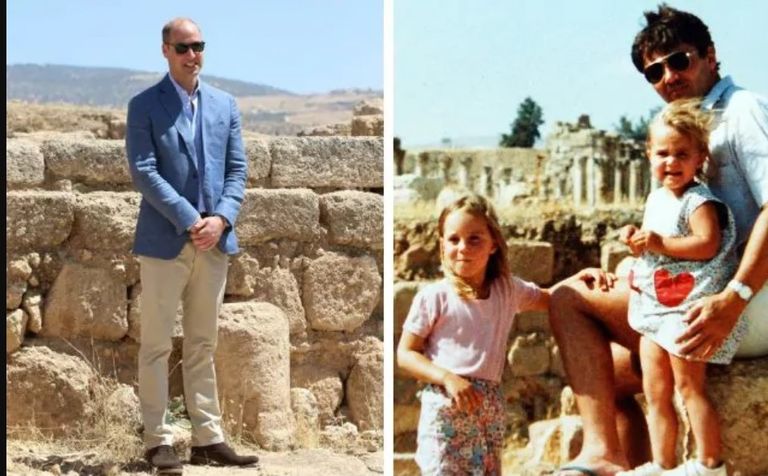 المكان الذي زارته كيت ميدلتون في طفولتها مع والدها الأمير ويليام في مدينة جرش الأردنية