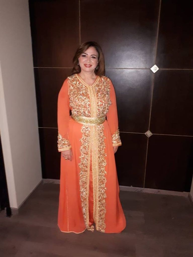 إلهام شاهين بالقفطان المغربي