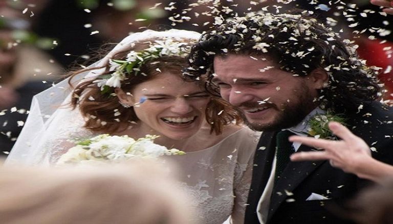 زفاف كيت هارينجتون وروز ليزلي