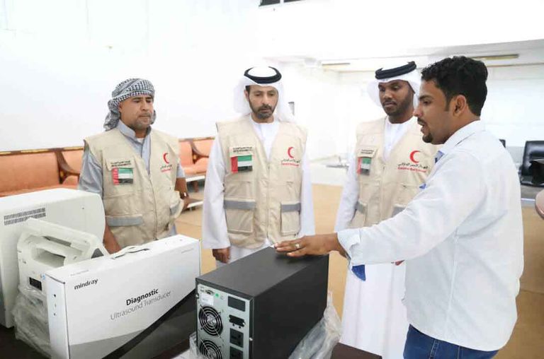 دعم مستشفى "إعادة الأمل" بأجهزة ومعدات طبية حديثة