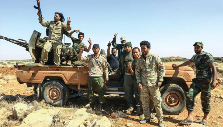 عناصر من الجيش الليبي مشاركون في تحرير درنة من الإرهاب