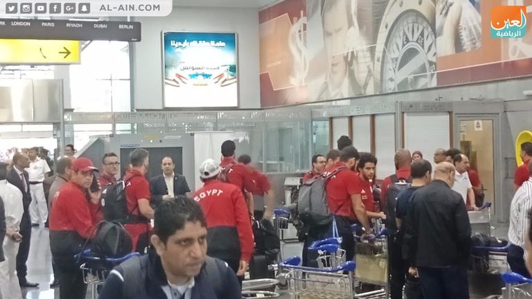بعثة مصر تصل إلى القاهرة