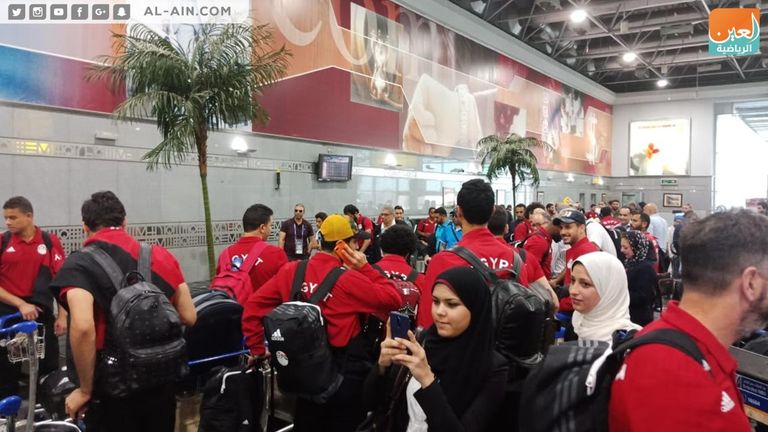 بعثة مصر تصل إلى القاهرة