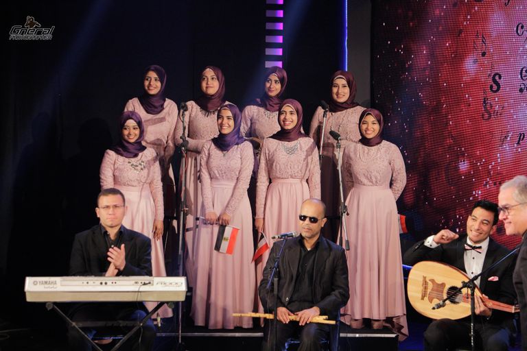 أعضاء فريق أول كورال أزهري مشترك