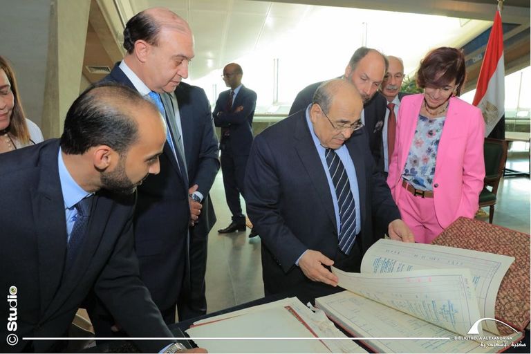 الدكتور مصطفى الفقي والفريق مهاب مميش
