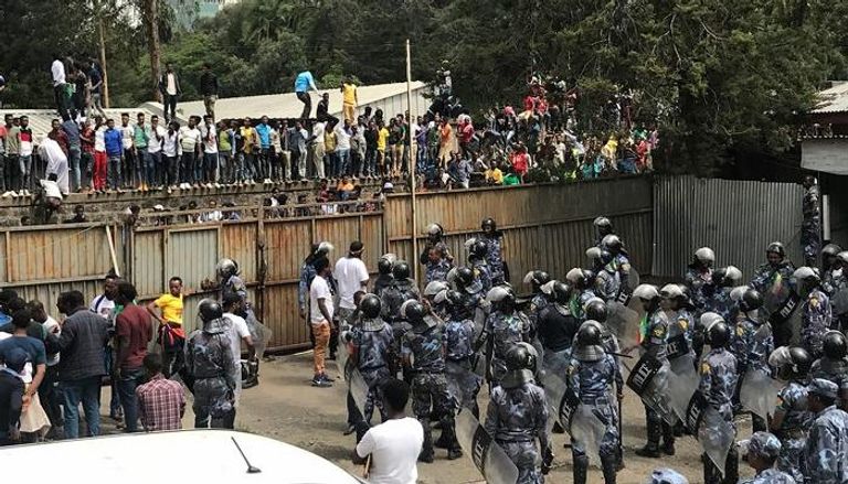 عناصر الأمن الإثيوبية تواجه أعمال عنف - الفرنسية