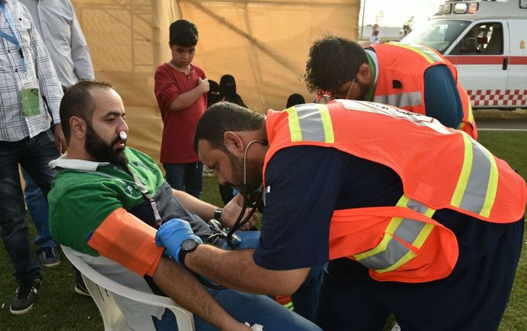 الهلال الأحمر في سوق عكاظ