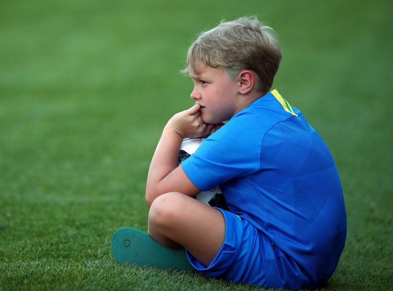 نجل نيمار في تدريبات البرازيل