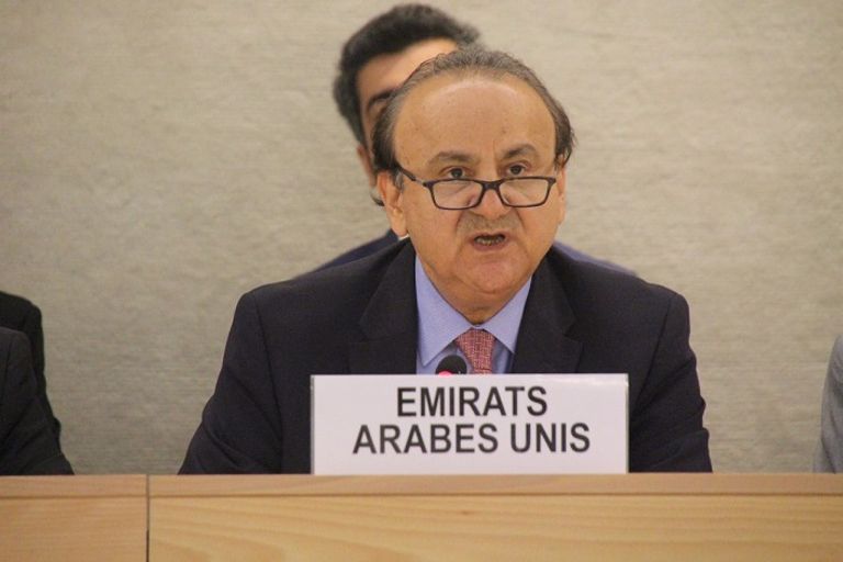 أحمد عبد الرحمن الجرمن يلقي كلمة الإمارات أمام مجلس حقوق الإنسان أحمد عبدالرحمن الجرمن يلقي كلمة الإمارات أمام مجلس حقوق الإنسان بجنيف