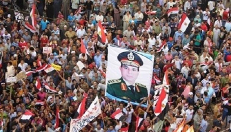 مشهد من ثـورة 30 يونيو أحد أعظم أيام تاريخ مصر