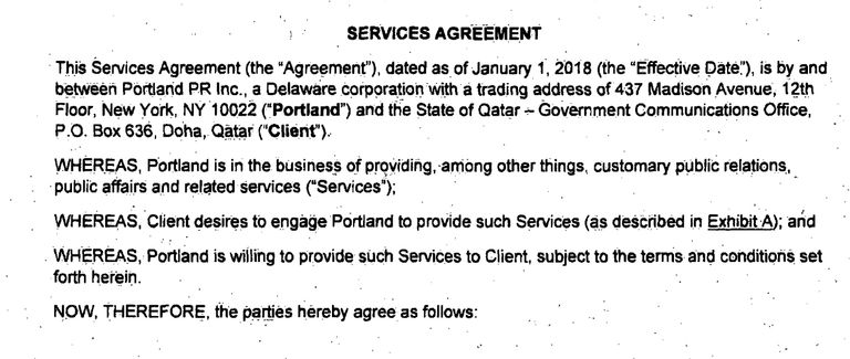 وثيقة تكشف إهدار قطر أموالها على تحسين صورتها في أمريكا